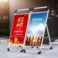 60x90 Poster Stand para publicidade prateada a placa